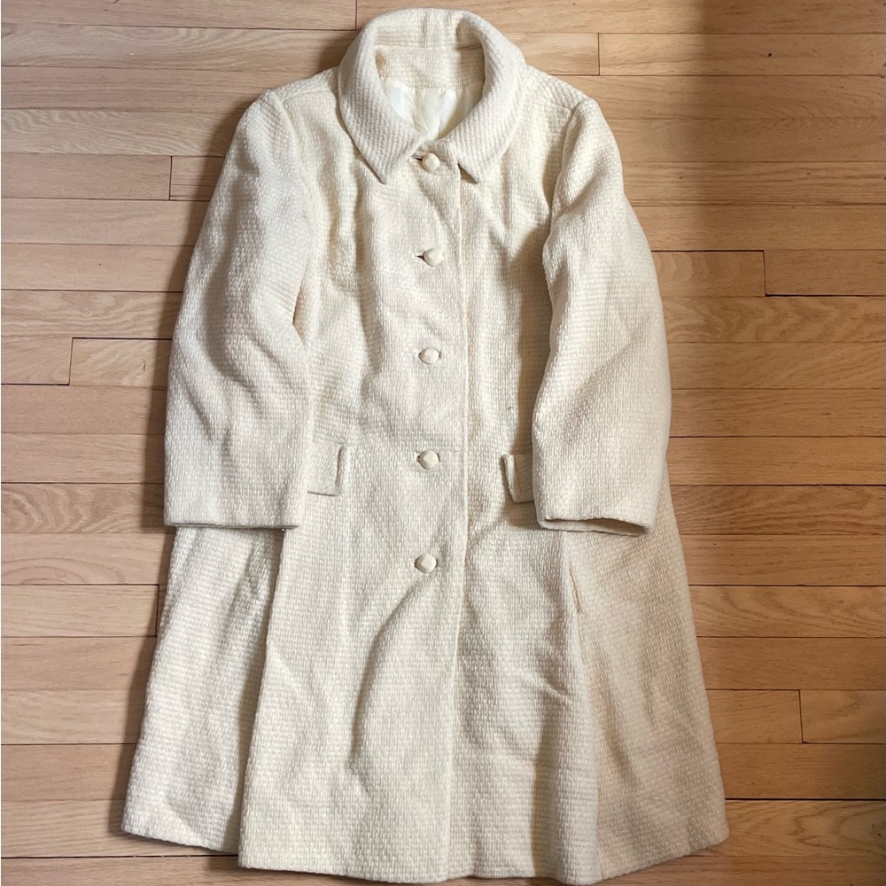 Ina Cream Trench Coat with Minimalist Design